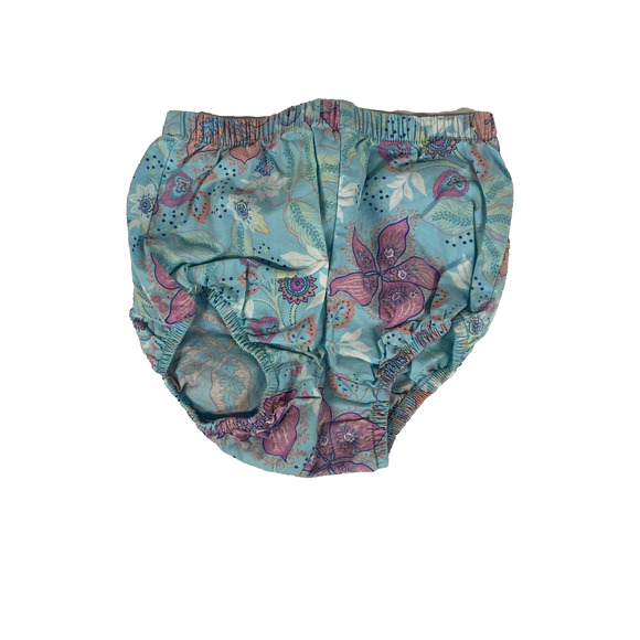 Hanna Andersson 2 piece Yellow Pink Blue Floral Dress Bloomers 70 (6-12 month) - Picture 6 of 9